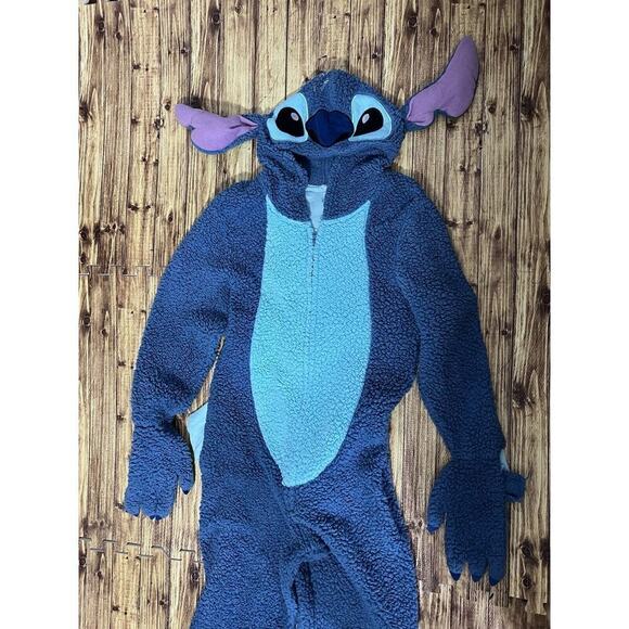 Disney Stitch One Piece Pajama PJs Halloween Costume Suit Adult Sz S Small - Picture 3 of 10